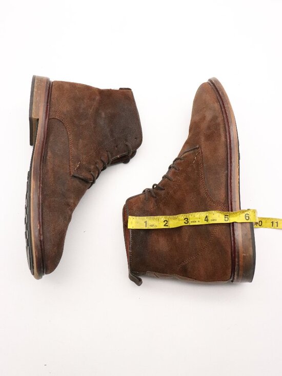 Shoe the Bear Brown Waxed Suede Men\'s Size EU 43 Chukka Lace Up Boots